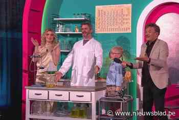 Gijs (10) wordt verrast door Droomfabriek en mag Lieven Scheire helpen met proef met ‘olifantensnot’