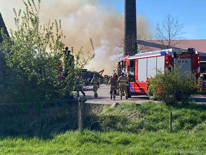 Zeer grote brand bij bedrijf in Doorwerth