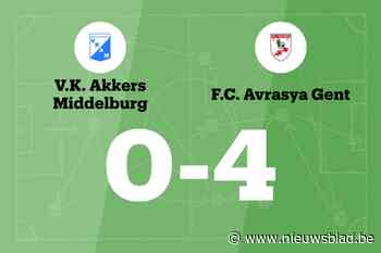FCA Gent wint uit van VK Akkers Middelburg, mede dankzij twee treffers M. Ekici