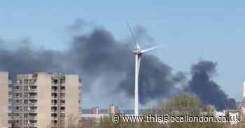 LIVE as 70 firefighters tackle industrial blaze in Dagenham with roads closed