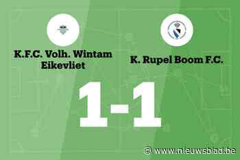 Van Praet redt punt voor Wintam tegen Rupel Boom B