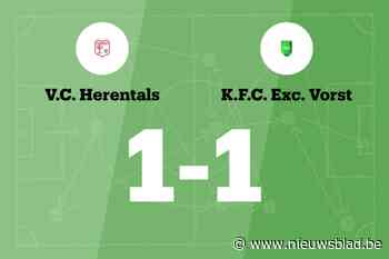 VC Herentals en Exc. Vorst spelen 1-1