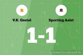 Gestel speelt thuis gelijk tegen Sp. Aalst