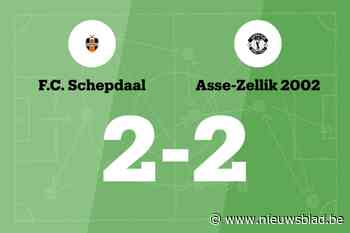 Schepdaal speelt gelijk in thuiswedstrijd tegen Asse-Zellik 2002