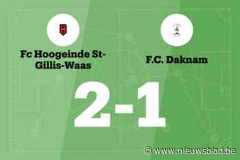 FC Hoogeinde zet ongeslagen reeks voort met 2-1 tegen FC Daknam