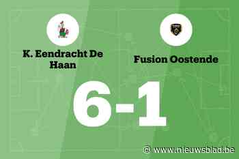 Eendracht De Haan behaalt eerste zege van het seizoen
