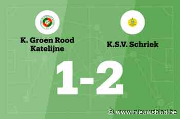 Schriek verslaat GR Katelijne met 1-2 en eindigt reeks zonder overwinning