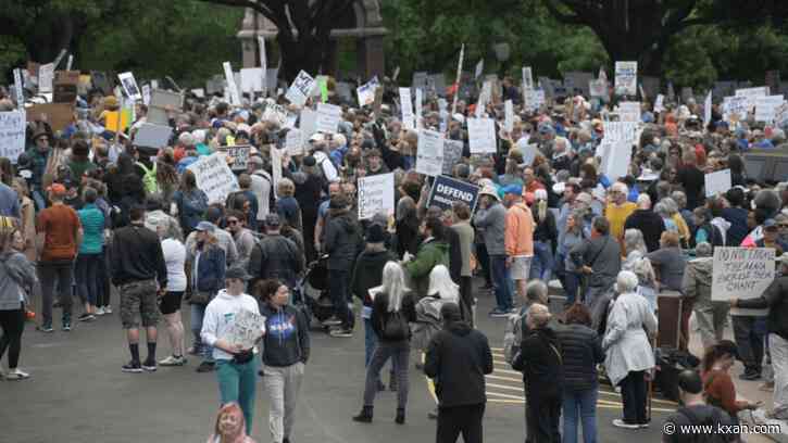 Protest against Trump, Musk held at Texas Capitol