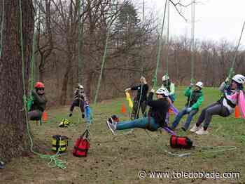 Hanging and twisting in the treetops: Metroparks course brings creativity to climbing