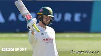 James' century puts Nottinghamshire in control