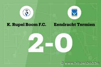 Rupel Boom zet ongeslagen reeks voort met 2-0 tegen Eendracht Termien