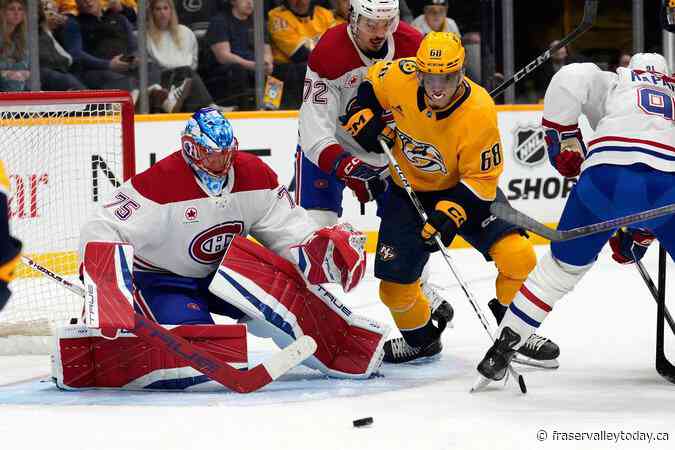 Caufield, Laine score to rally Canadiens to 2-1 win over Predators