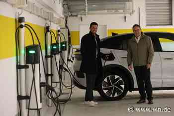 Autostrom für 29 Cent: Münsters größter Ladepark am Hafenmarkt