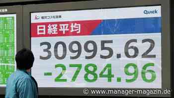 Börse: Kursturz in Asien, Dax mit weiteren Verlusten