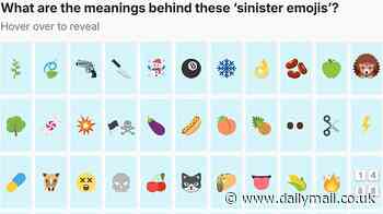 The ultimate guide to sinister emoji: Terrifying interactive chart reveals the true meaning of 60 seemingly-innocent symbols - so, did YOU know?