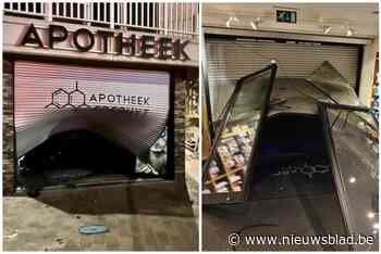 Rijverbod voor man (45) die gevel apotheek ramt en vluchtmisdrijf pleegt: “Hij was in paniek”