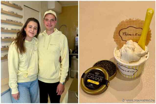 Een ijsje met kaviaar? Dan moet je in de nieuwe crèmerie van Maarten (30) en Aline (26)  zijn: “Wij waren meteen verkocht”
