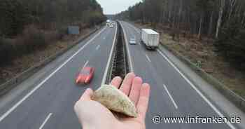 Steinewerfer auf der A3 bei Biebelried: Bus getroffen - Fahrer im Glück