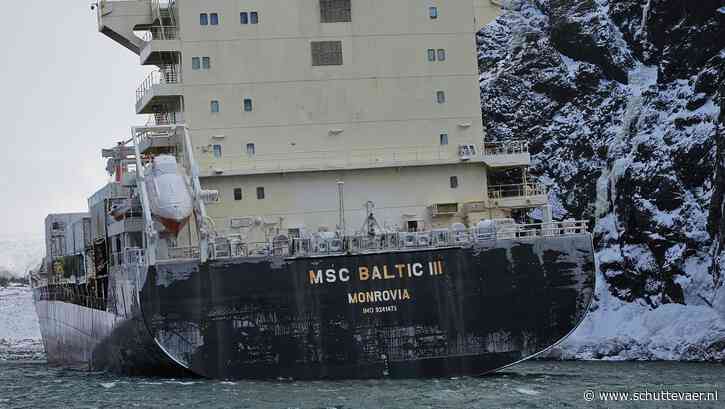 Minder kans op olieramp nu tanks van MSC Baltic III worden leeggepompt