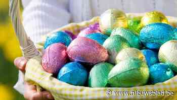 Paaseieren zoeken in etalages