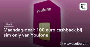Maandag-deal: 100 euro cashback bij sim only van Youfone!