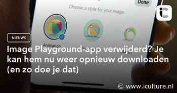 Image Playground-app verwijderd? Je kan hem nu weer opnieuw downloaden (en zo doe je dat)