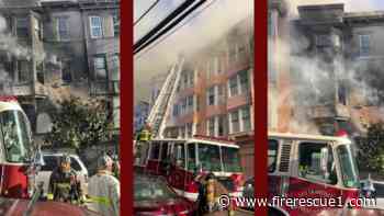 San Francisco 4-alarm apartment fire burns through 3 floors and into exposures