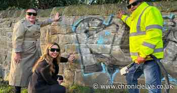 Gosforth graffiti wall clean-up complete after high-tech lasers brought in to remove 'eyesore'