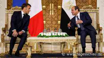 Frankreichs Präsident Macron warnt vor Umsiedlungen in Gaza