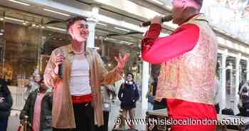 Londoners saw double with two Olly Alexanders' surprise live busking performance