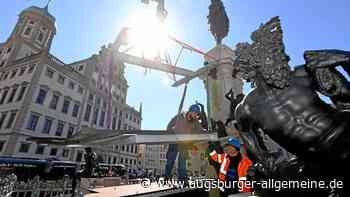 Bald plätschern die Augsburger Brunnen wieder