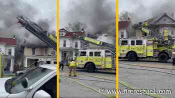 Watch: Rooftop rescue at Md. house fire