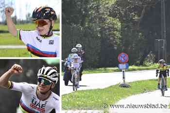 Charles-Victor (9) gaf alles terwijl hij naast Pogacar reed in de Ronde: “Die foto komt ingekaderd boven mijn bed”
