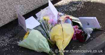 Floral tributes left at scene of Stanley shooting as police cordon remains in place