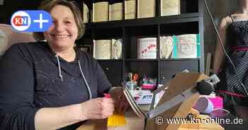 Eselsohren gewollt: Anja Lemke aus Neumünster faltet Bücher zu einmaliger Kunst