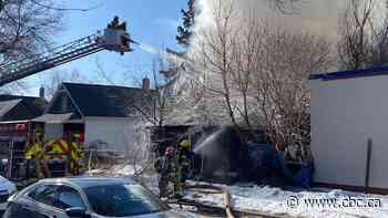 Vacant house goes up in flames in Winnipeg's North End, neighbouring buildings evacuated