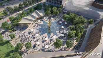Olympic Plaza redesign includes skating rink and 12-metre-tall gold fountain