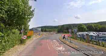 Campervan fire shuts major road in both directions