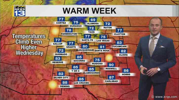 Much warmer weather returning this week