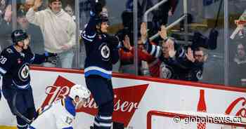 Winnipeg Jets snap Blues’ 12-game win streak with 3-1 victory