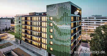 Fassade mit Aluminiumrauten in Sonderfarben - das „Pick-Nick” in Dresden