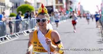 Hungover Swansea bride finishes marathon third during her hen do