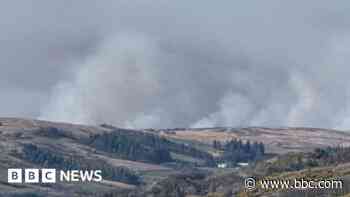 Firefighters tackle third hillside wildfire
