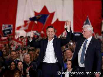 'Richer, stronger, safer': Poilievre rallies Tory troops at industrial hub south of Edmonton Monday night