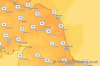 Weather maps show North East to hit 20C this week in three-day 'mini heatwave'