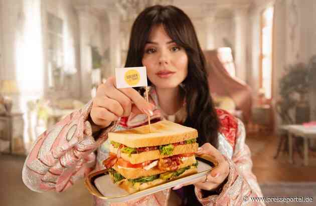 Royaler Genuss mit Glamour-Faktor: GOLDEN TOAST launcht veganes Brioche-Sandwich und krönt Ruby O. Fee zur Queen of Bread