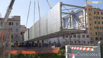 Il nuovo "ponticello" del Pigneto montato a tempo record