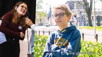 Timo (13) neemt stokje junior stadsdichter over van Brecht (14): ‘Ik hoop dat ook andere jongeren gedichten gaan schrijven’