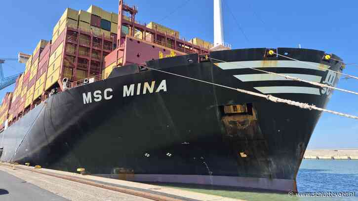 MSC Mina verbreekt met 16,40 meter diepgangsrecord in Zeebrugge