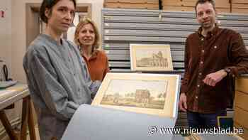 Unieke collectie aquarellen uit negentiende eeuw gerestaureerd: “Tonen het Mechelen van weleer”